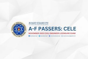 A F PASSERS November 2023 Civil Engineer Licensure Exam CELE Board