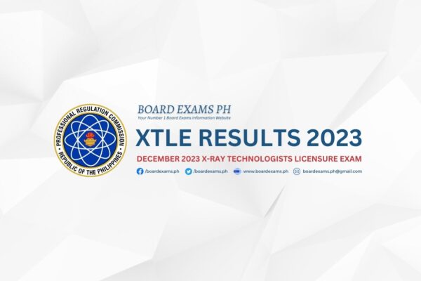 XTLE RESULTS December 2023 X Ray Technologists Licensure Exam List Of