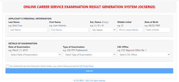 List Of Passers March Civil Service Exam Results Professional