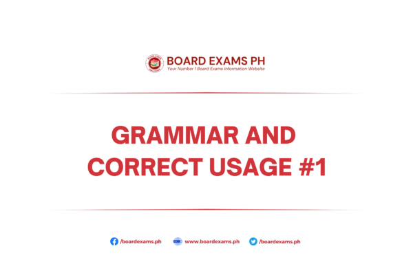 Grammar And Correct Usage 1 Board Exams Ph 2772