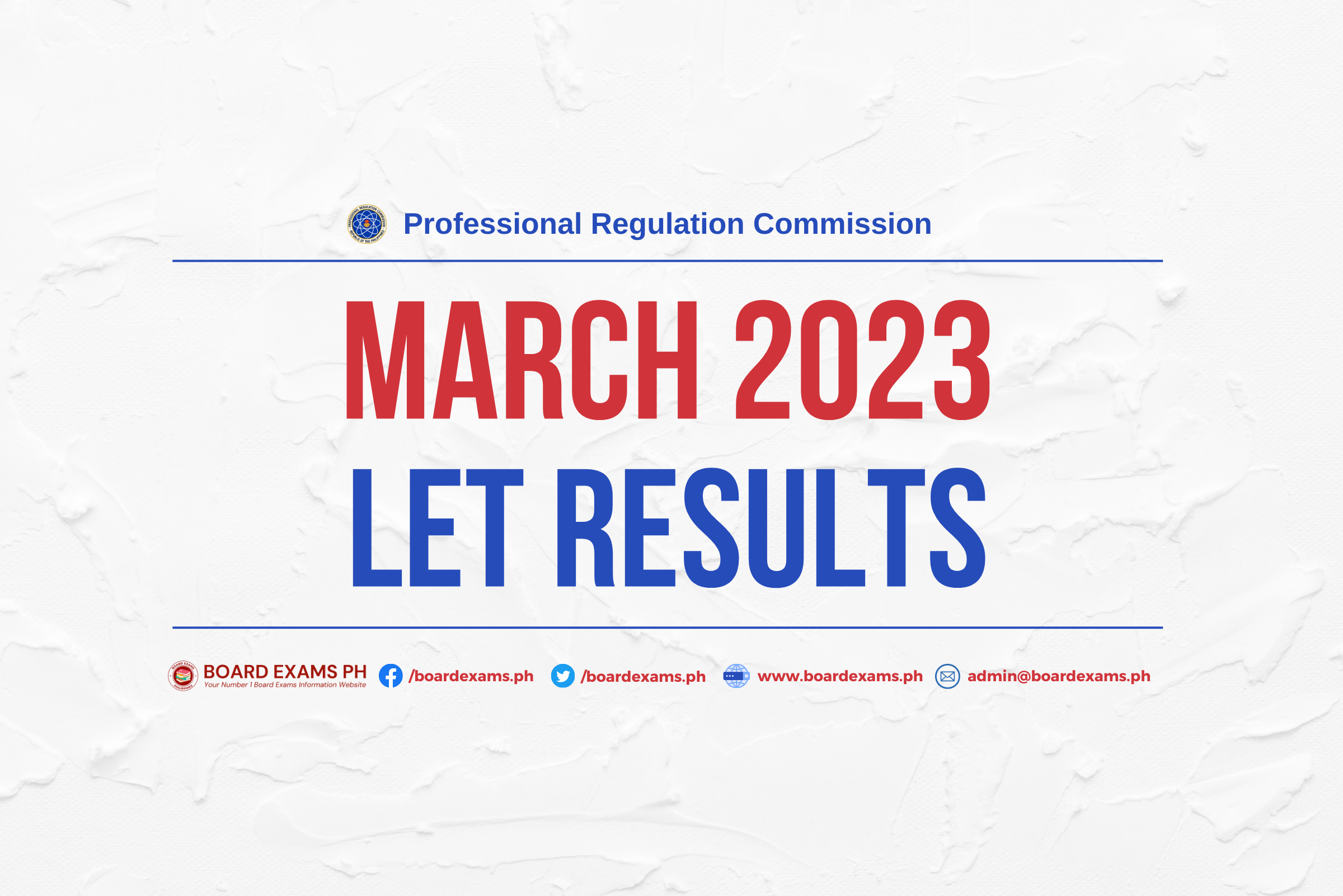 LIST OF PASSERS March 2023 Licensure Examination for Teachers (LET