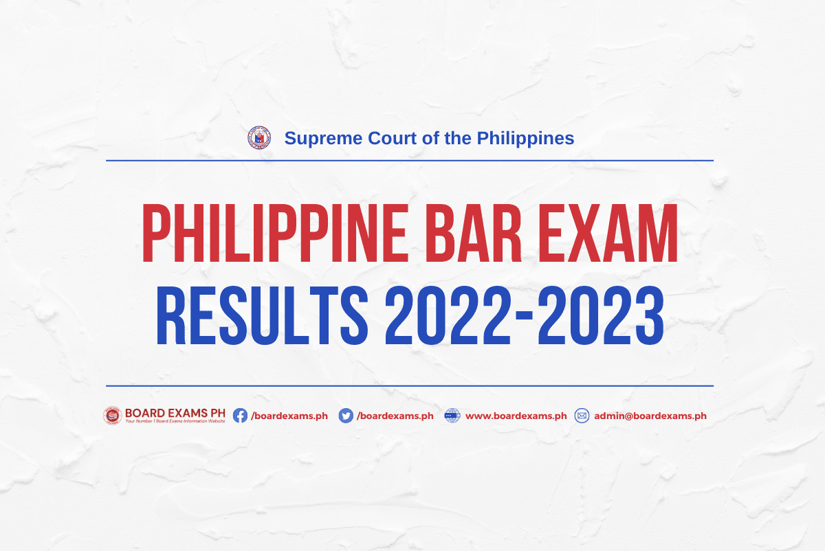 LIST OF PASSERS 2022 Philippine Bar Exam Results Board Exams PH