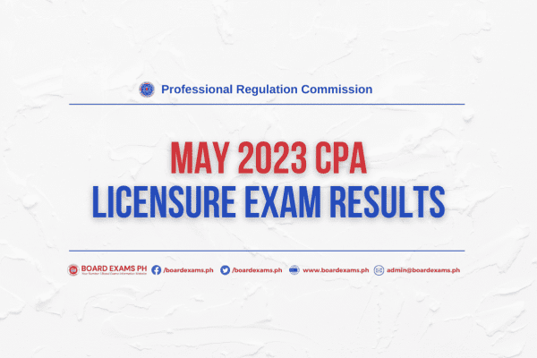 CPALE RESULTS: May 2023 Certified Public Accountant Licensure Exam ...