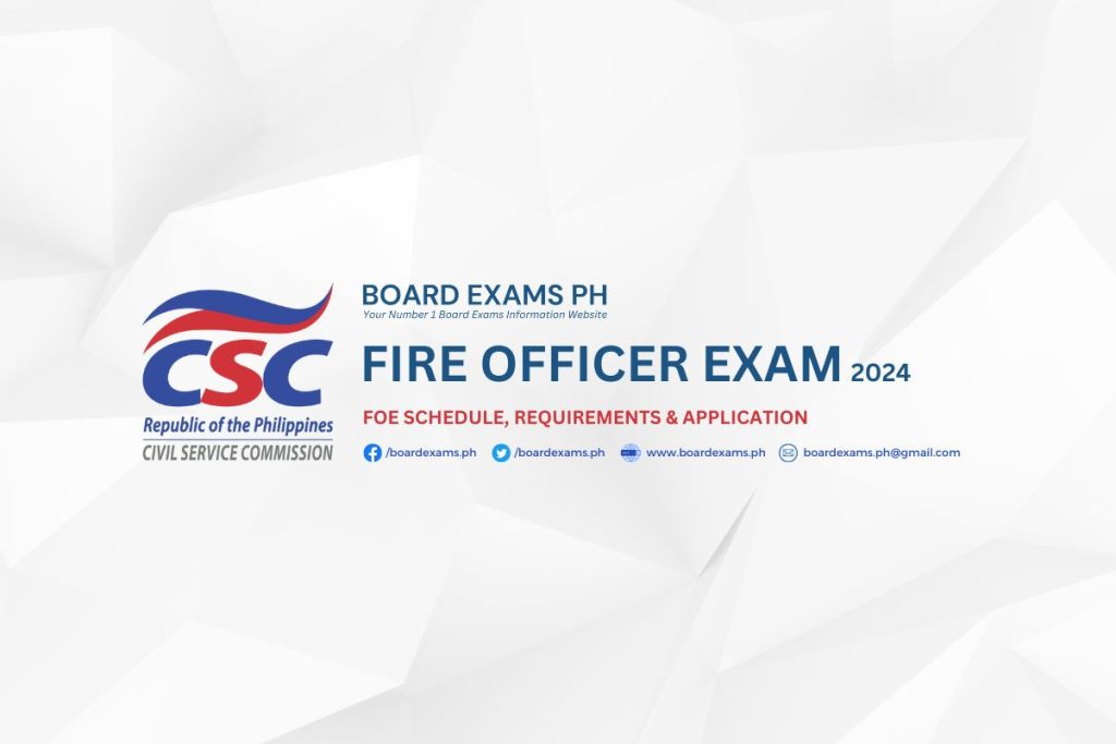 2024 Fire Officer Exam (FOE) Requirements and Application Board Exams PH