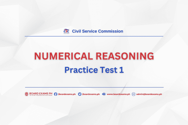 Numerical Reasoning Practice Test Board Exams Ph