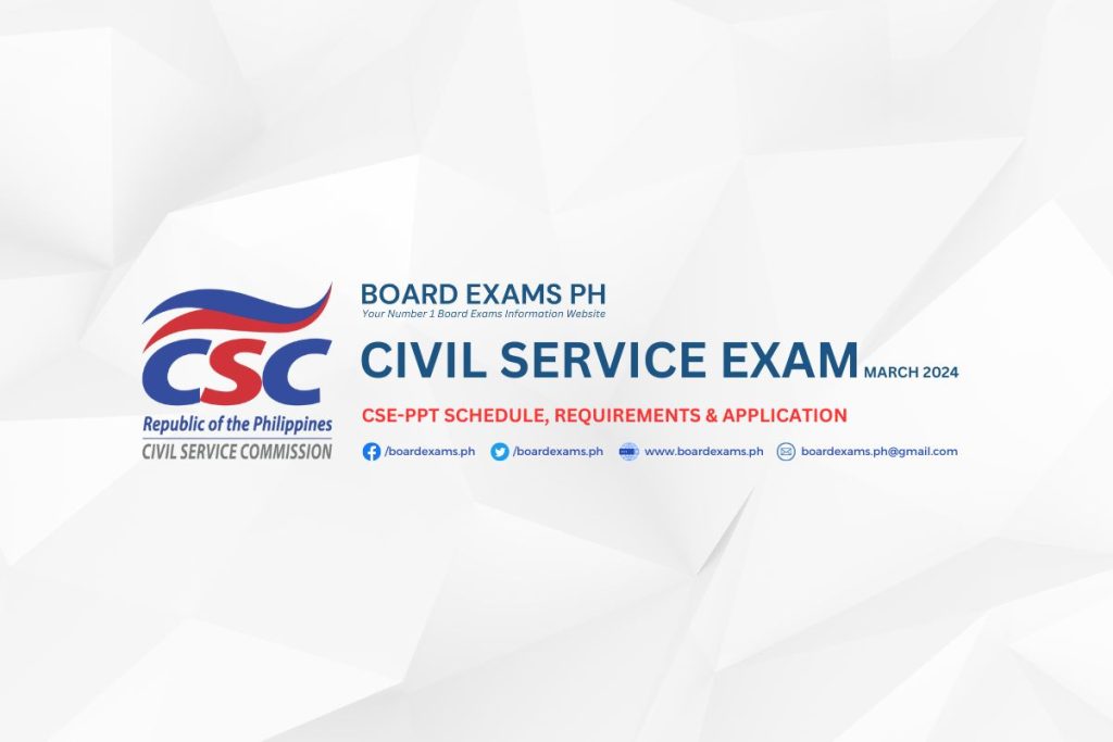 March 2024 Civil Service Exam Requirements & Application Board Exams PH
