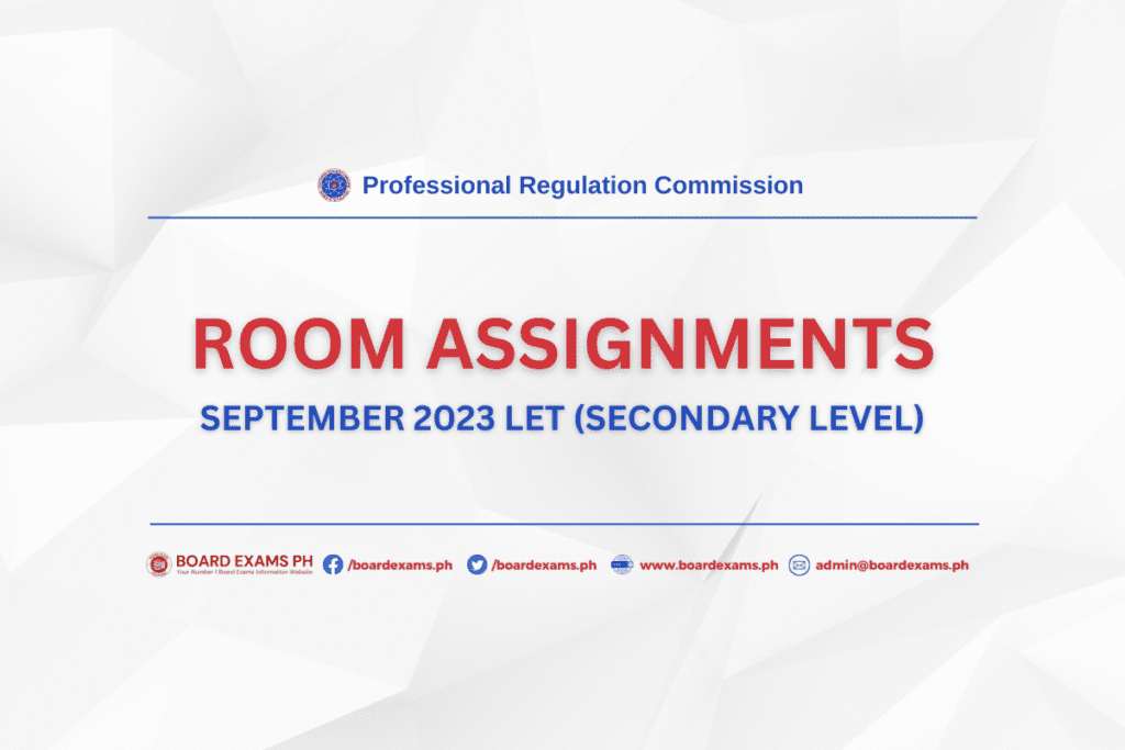 room assignments ree september 2023