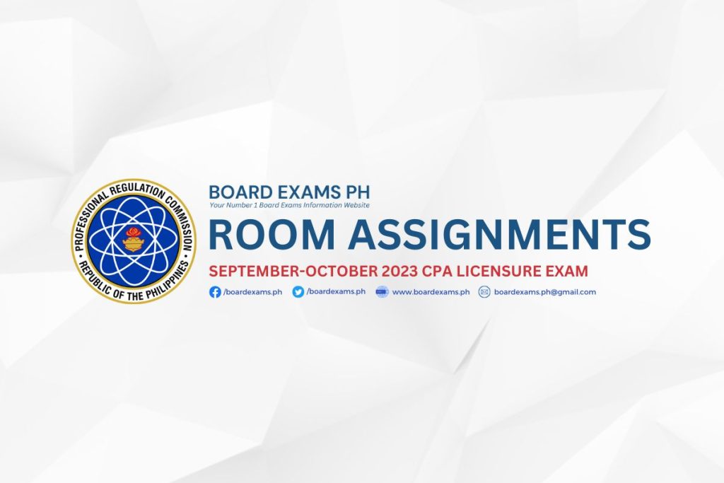 room assignments cpale october 2023