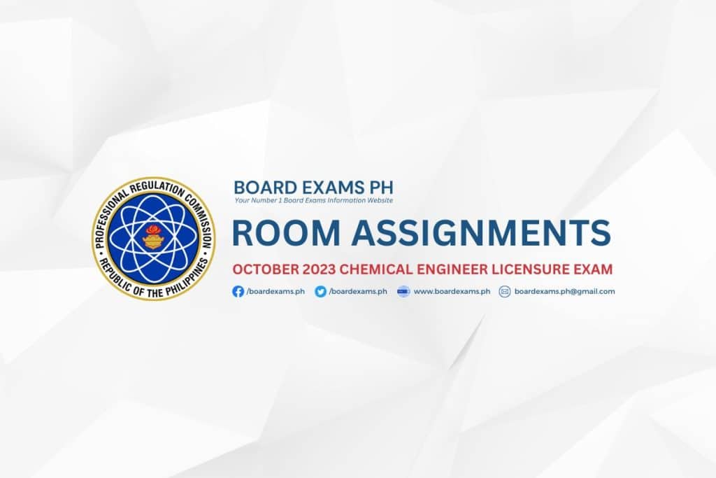 room assignment chemical engineering 2023