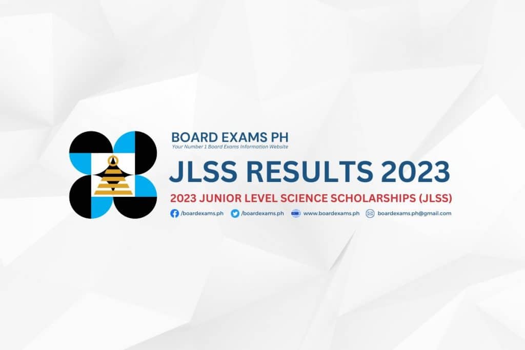 LIST OF PASSERS: 2023 Junior Level Science Scholarships (JLSS) Results –  Board Exams PH