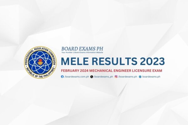 MELE RESULTS: February 2024 Mechanical Engineer Licensure Exam List Of ...