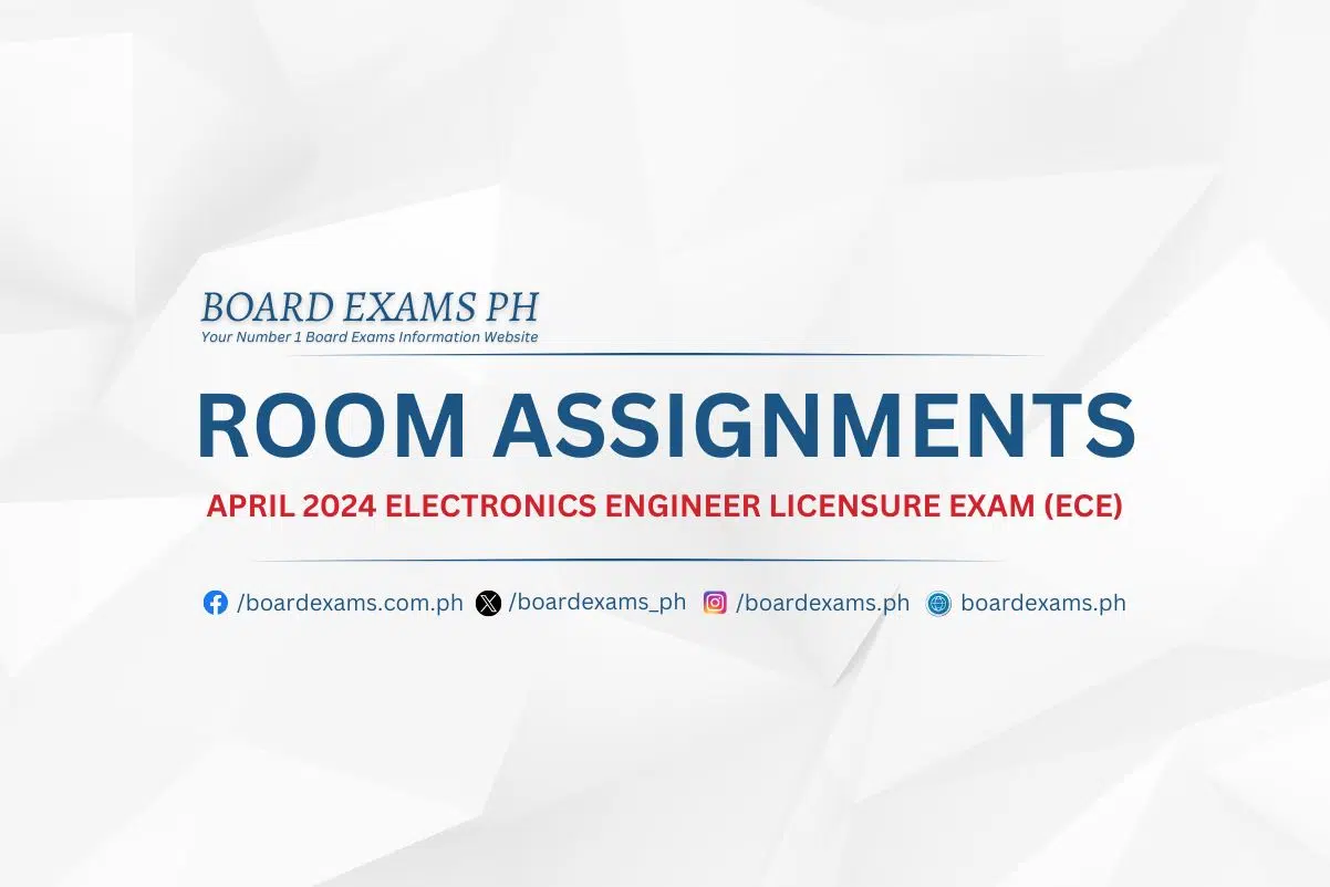 ece board exam room assignment april 2023