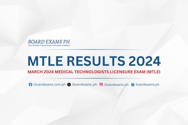 MTLE RESULTS March 2024 Medical Technologists Licensure Exam List