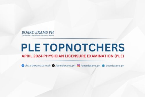 Topnotchers: April 2024 Physician Licensure Exam (ple) – Board Exams Ph