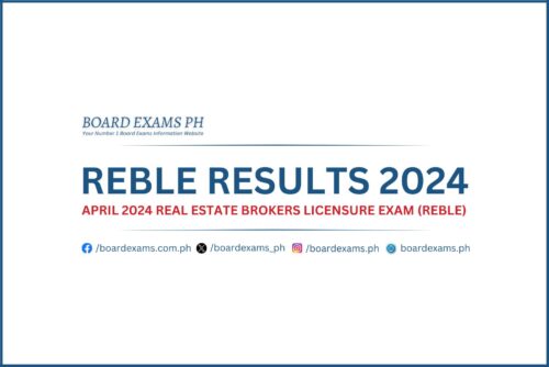 REBLE RESULTS: April 2024 Real Estate Brokers Licensure Exam List Of ...