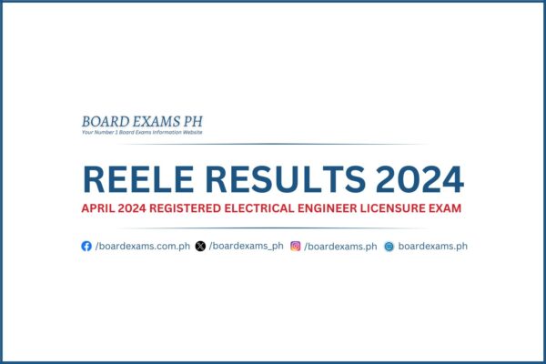 REELE RESULTS: April 2024 Registered Electrical Engineer Licensure Exam ...