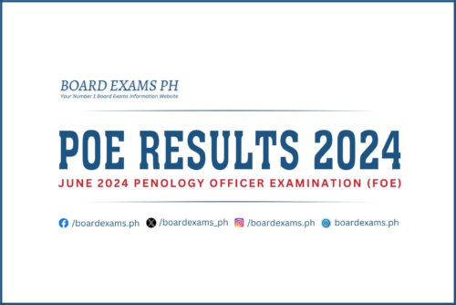 POE RESULTS: June 2024 Penology Officer Exam List Of Passers – Board ...