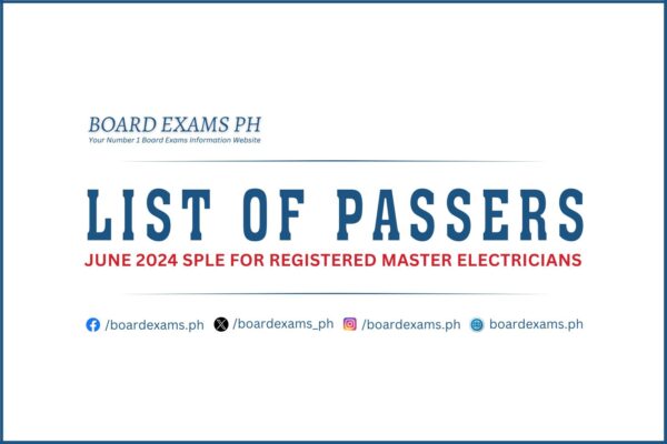 FULL RESULTS: June 2024 Special Professional Licensure Exam (SPLE) for ...