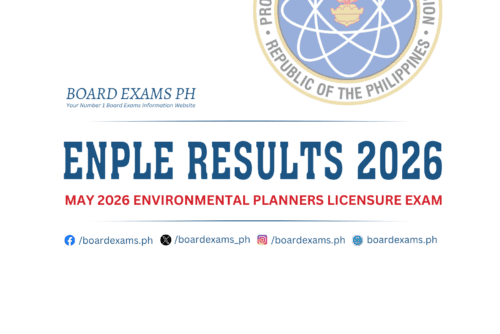 EnPLE RESULTS: May 2026 Environmental Planners Licensure Exam List of ...